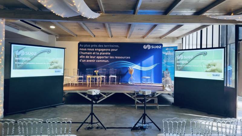 Location d’écrans et de rétroprojecteurs pour une réunion professionnelle